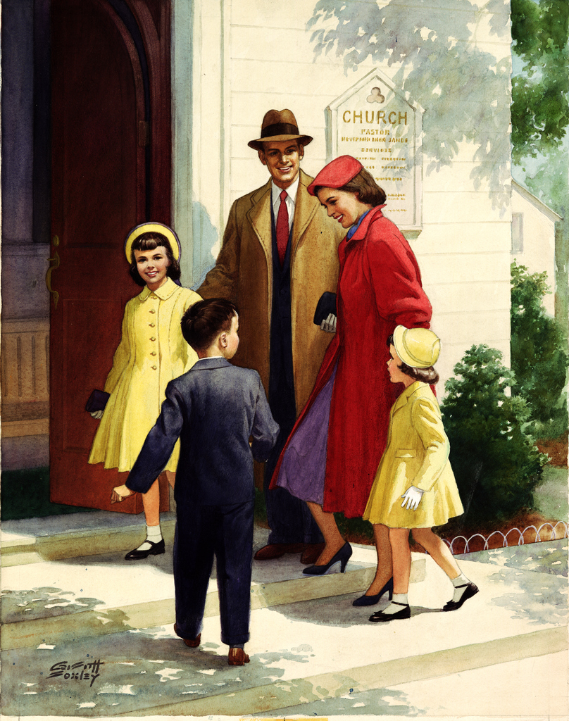 clipart family going to church - photo #38